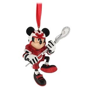 Disney Parks | Mickey Mouse With Lacrosse Stick Hanging Ornament NWT